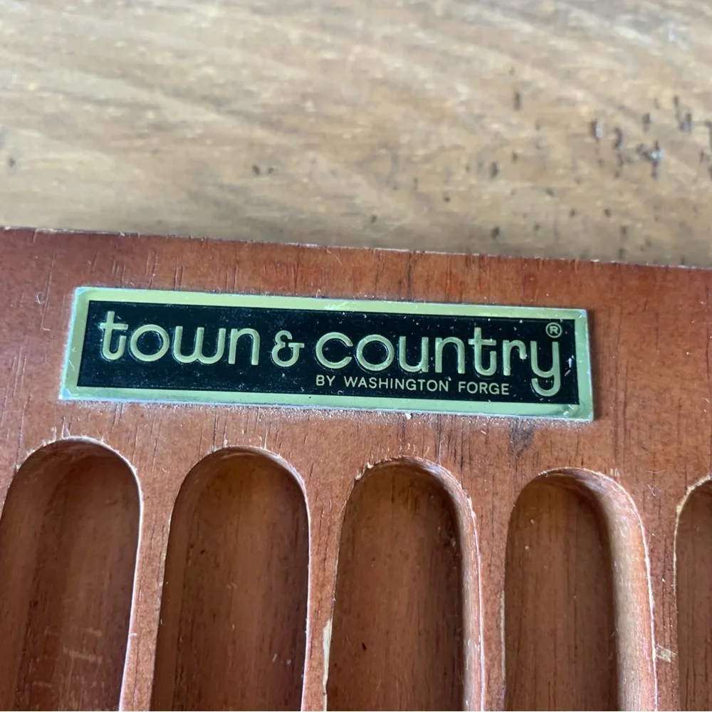 Town & Country Washington Forge Stainless Steak Knives Fleetwood Handle Set of 6